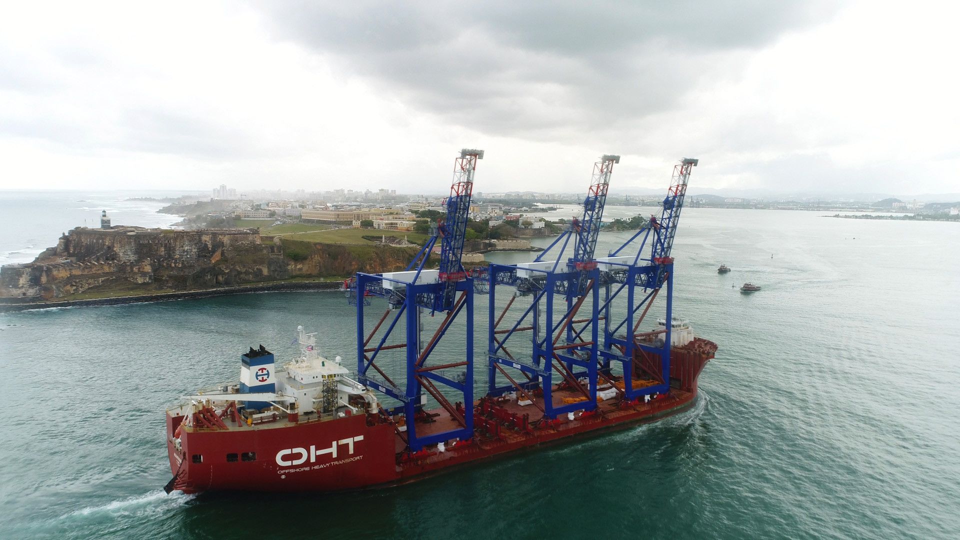 Crowley - makes history in San Juan with arrival of new cranes
