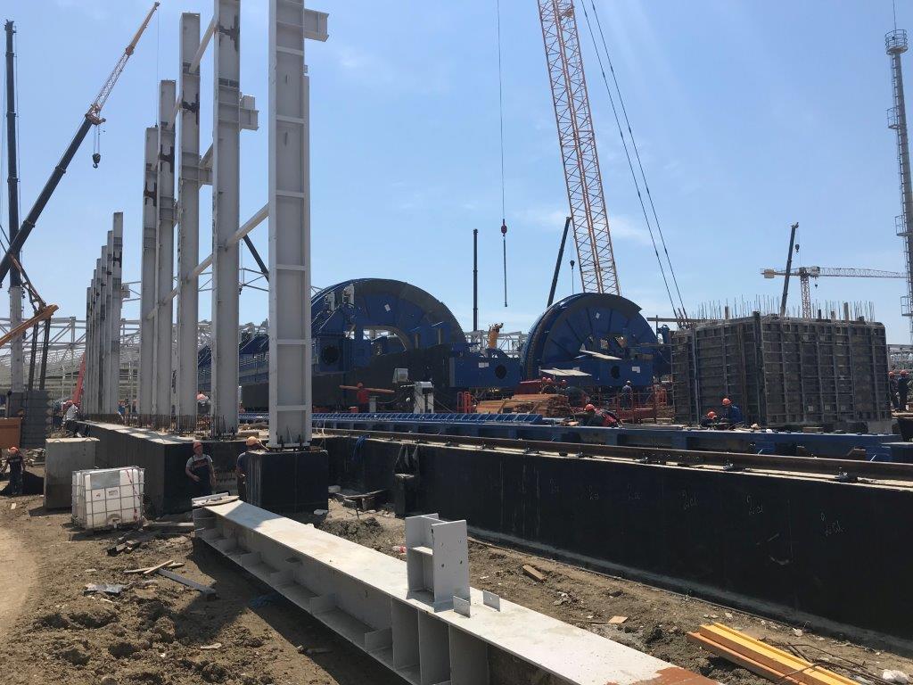 SCHADE Wagon Tippler Unloading lines during installation